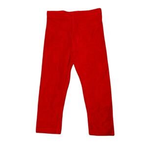 Ribbed Velour Solid Stretch Leggings Size 18-24 months